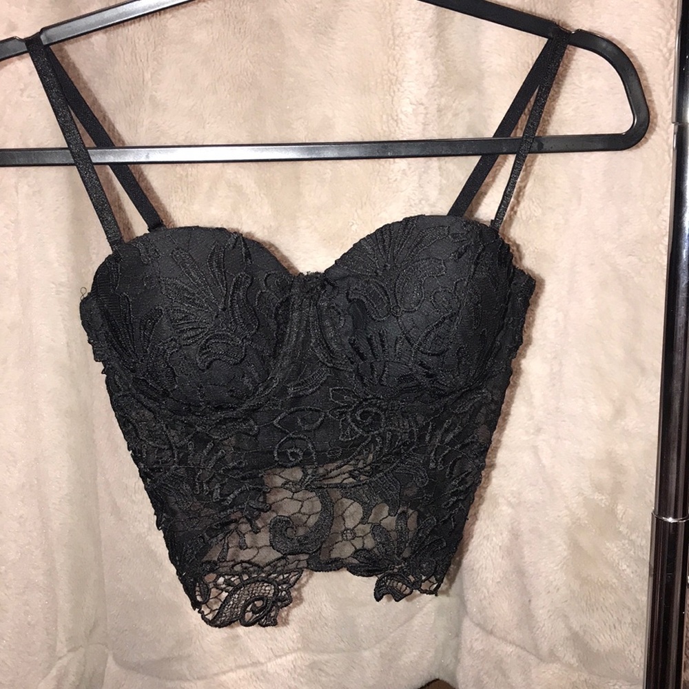 BEBE Crochet Bra Top